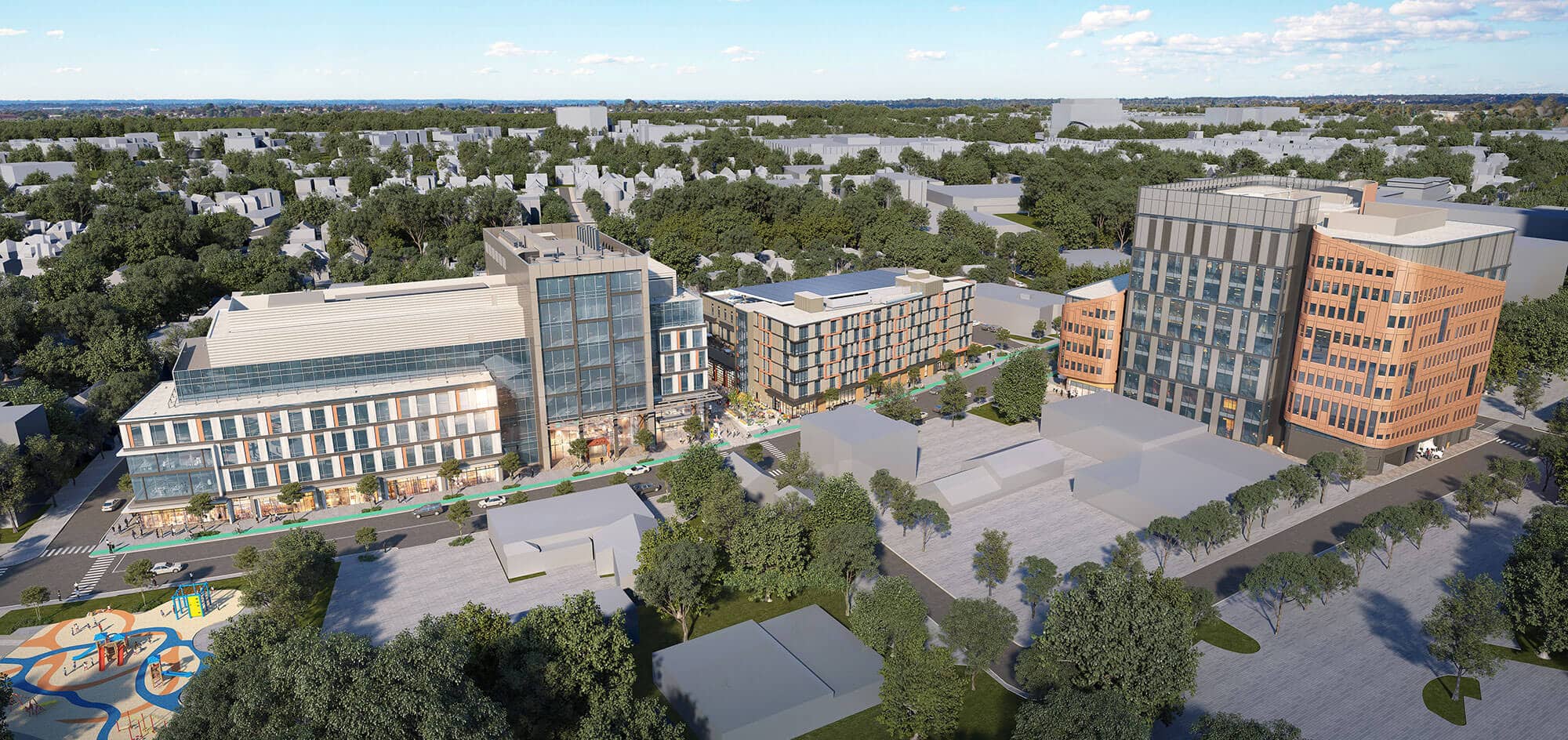 Aerial view of Allson Labworks expansive campus